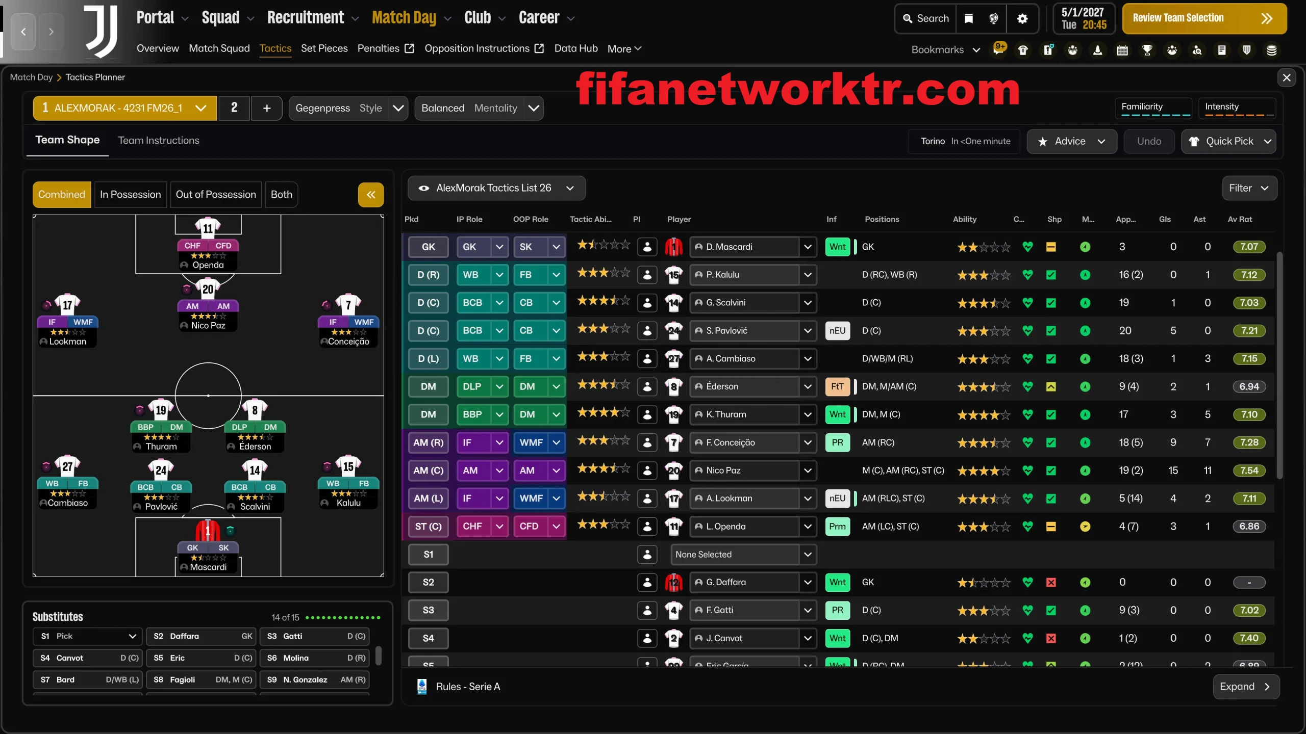 FM26 Koyu Yeni Tema Arayüz 3