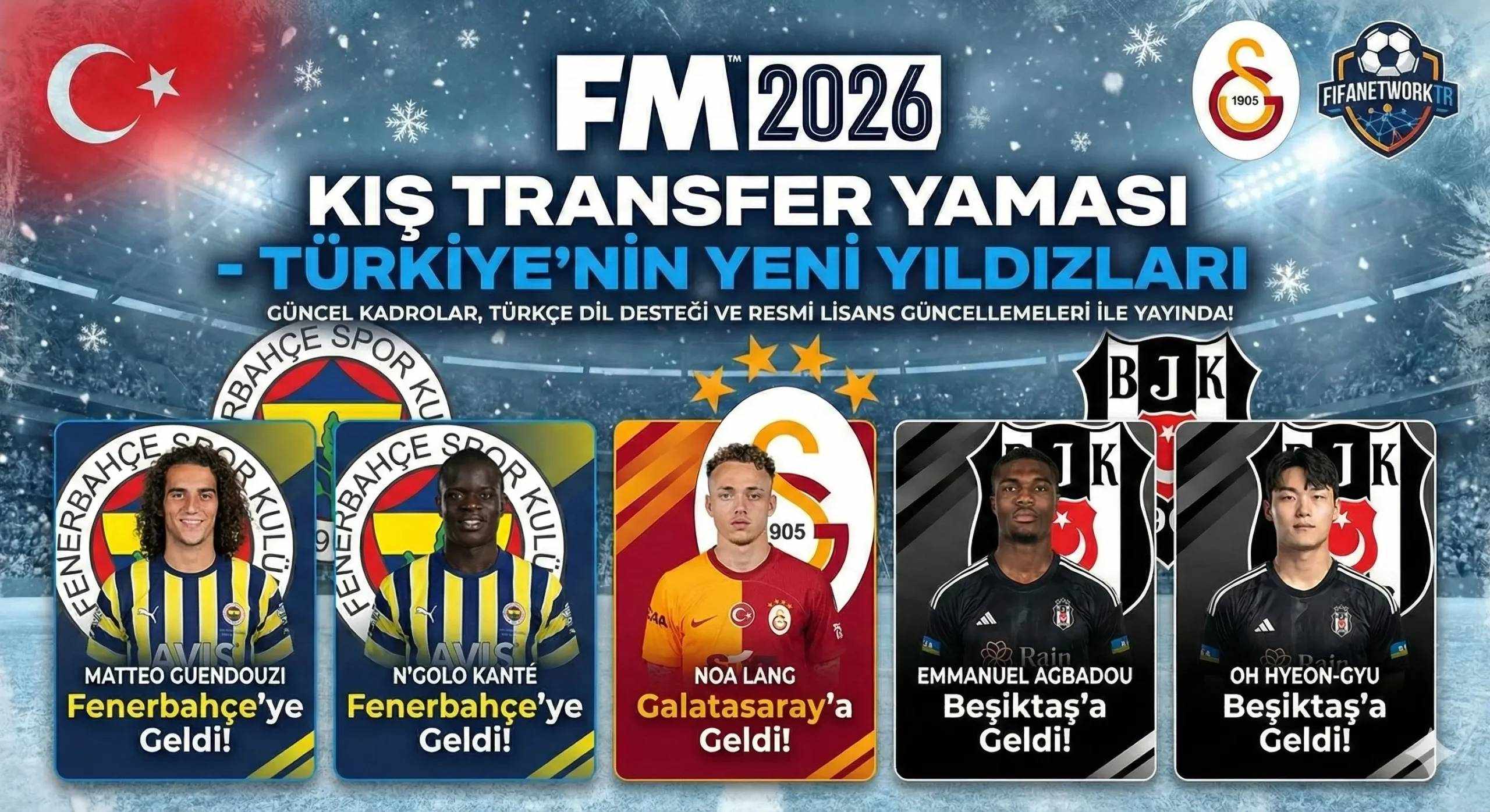 FM 2026 Ara Transfer Yaması İndir – Kış Güncellemesi (Güncel Kadrolar) 1