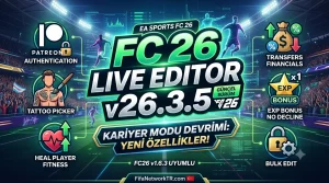 FC 26 Live Editor İndir Kariyer Modunda Sınırları Kaldırın 1